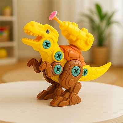 Dinosaure jouet jaune