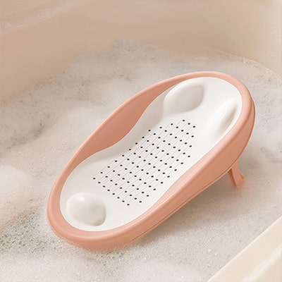 Siege de bain bebe rose