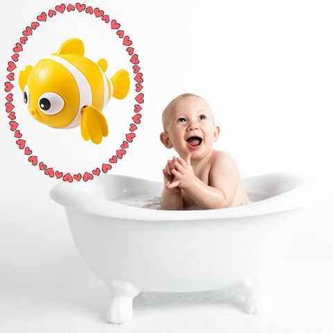 Jouet de bain - Poisson clown mécanique nageur