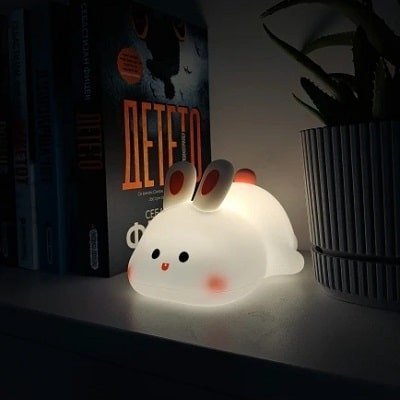 veilleuse-enfant-ambiance-lapin-DEL-rechargeable