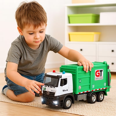 Camion poubelle jouet