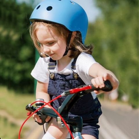 casque velo enfant bleu