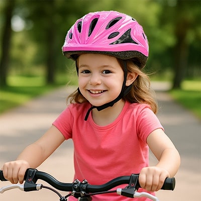 Casque velo fille