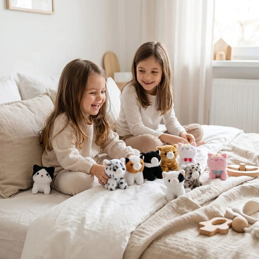 Chats en peluches