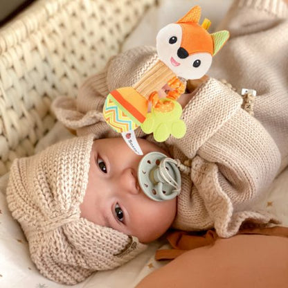 Hochet-bebe-peluche-Renard