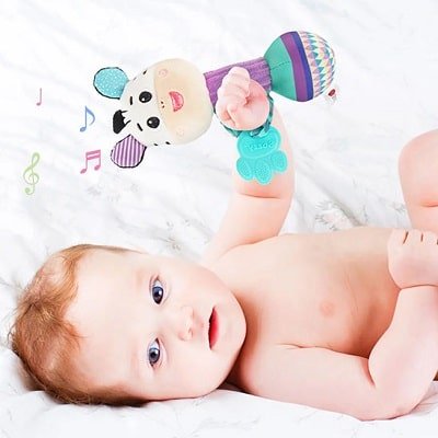 Hochet-nourisson-peluche-développement-précoce-Montessori