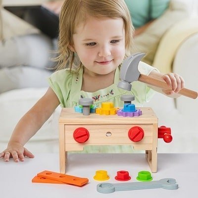 Jeu-de-construction-3-en-1-Montessori-établi-en-bois-STEM