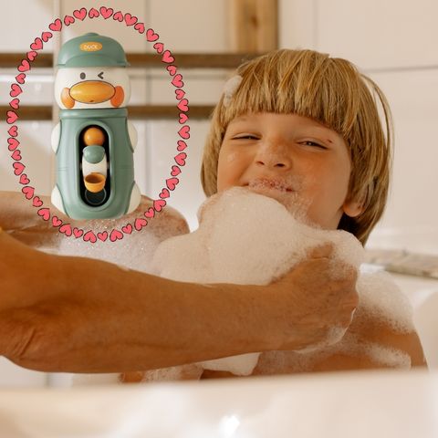 Jouet-de-bain-canard-vert