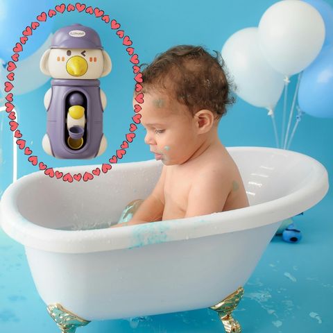 Jouet-de-bain-canard-violet