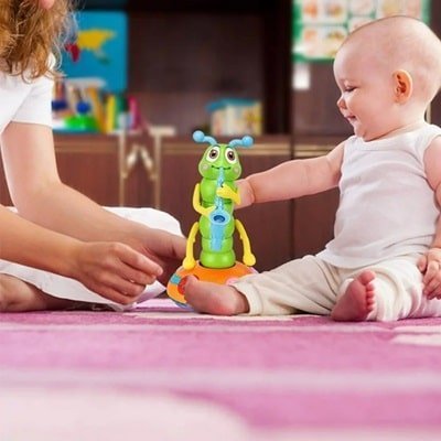 Jouet-pour-enfant​-chenille-musicale-dansante