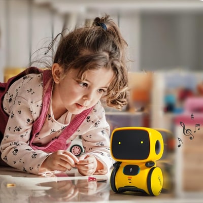 Jouet robot jaune