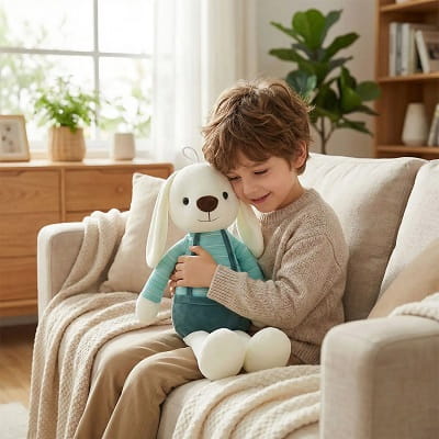 Lapin en peluche