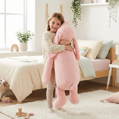 Lapin géant peluche