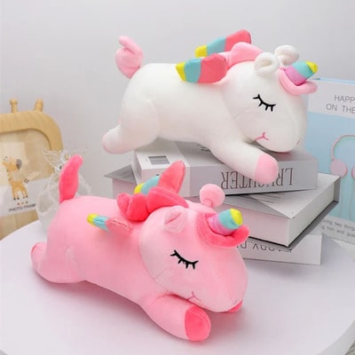 Licorne peluche duo