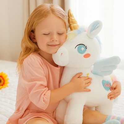 Licorne peluche enfant