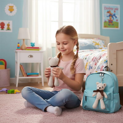 Ourson en peluche beige