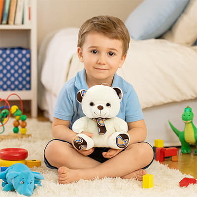 Ourson en peluche - Doudou Émotionnel | HopperBear™