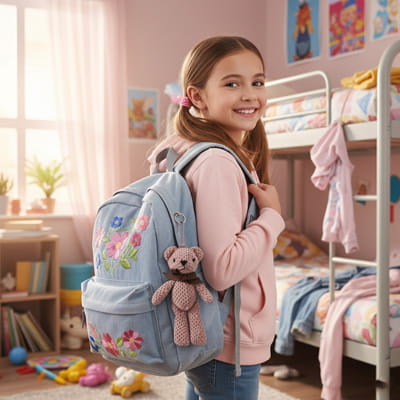 Ourson en peluche rose