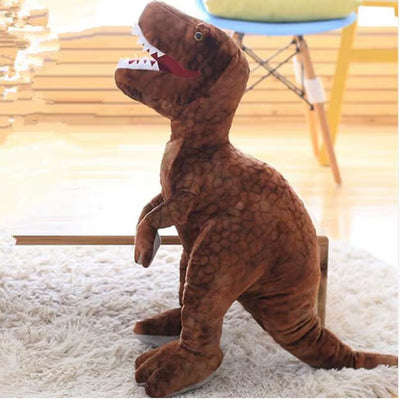 Peluche dinosaure brun