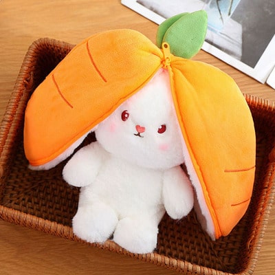 Peluche lapin carotte