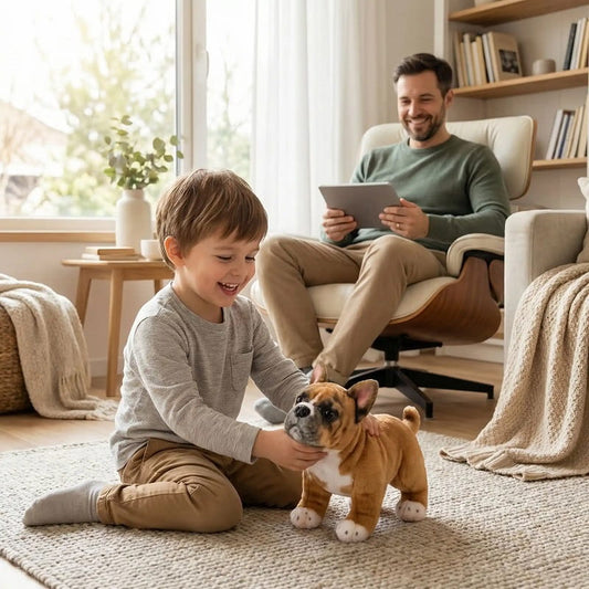 Peluche bouledogue français
