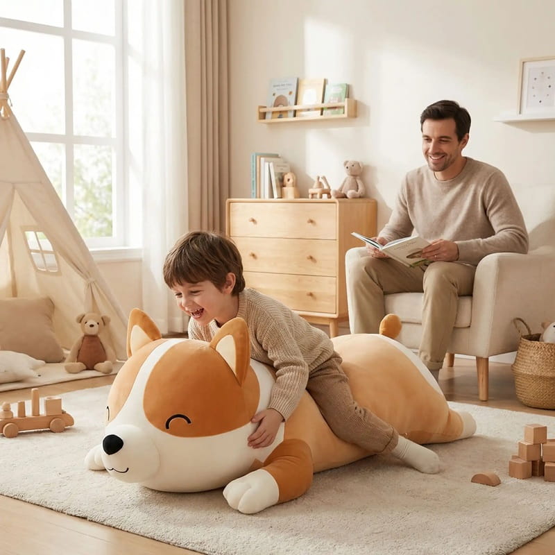Peluche chien géante