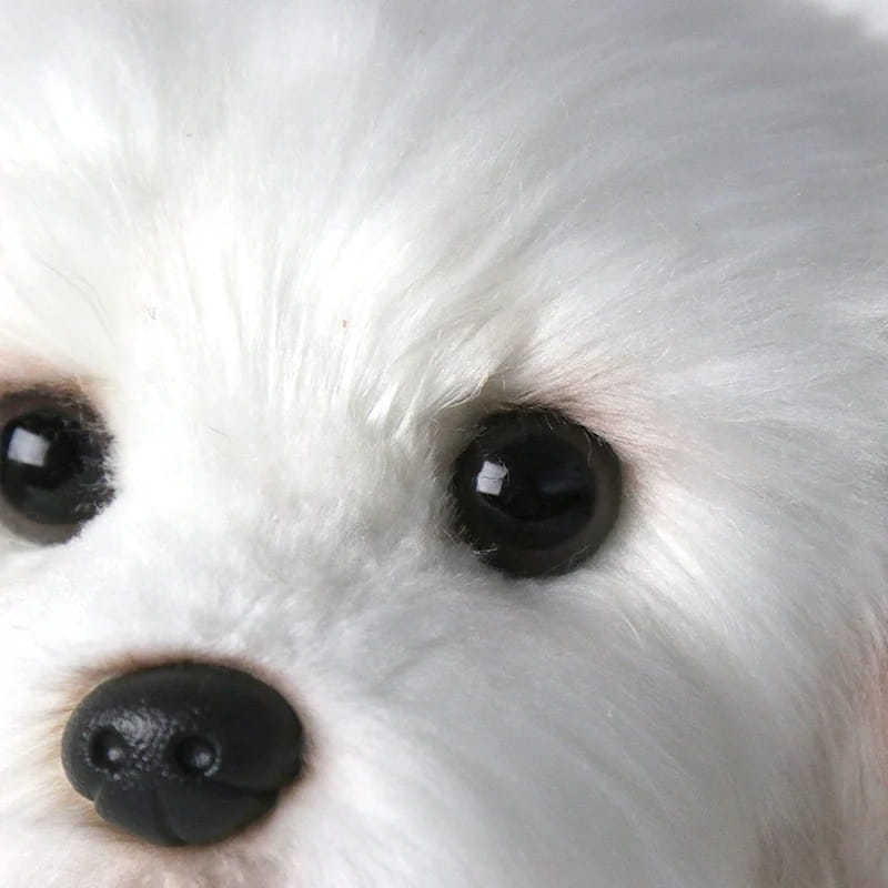 Peluche chien realiste
