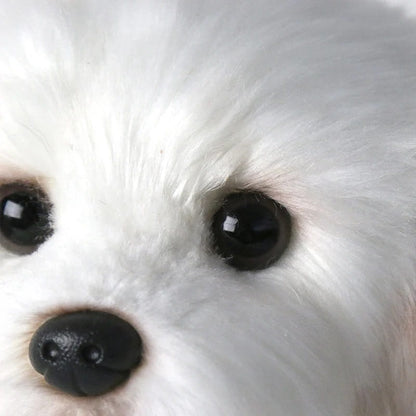 Peluche chien realiste