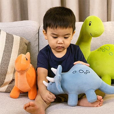Peluche dinosaure enfant