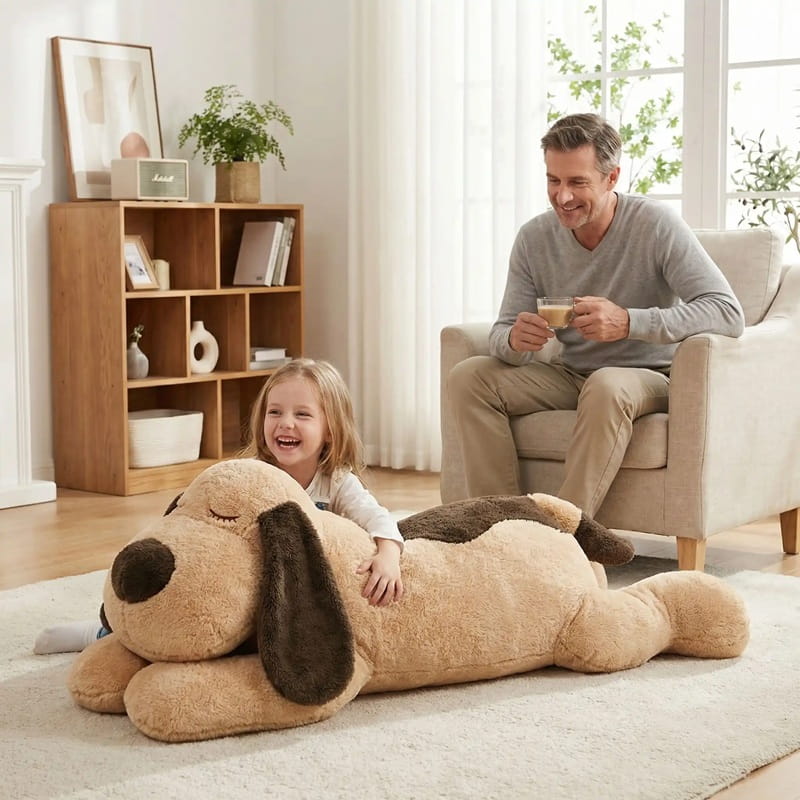 Peluche geante chien