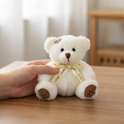 Peluche nounours blanc