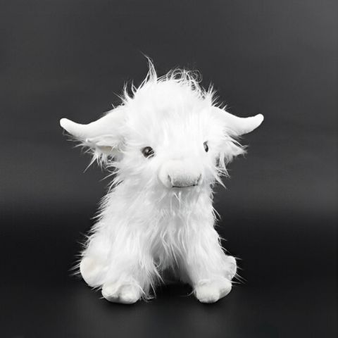 Peluche vache blanche