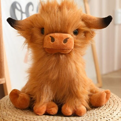 Peluche vache brun