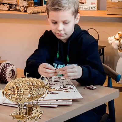 Puzzle 3d bois