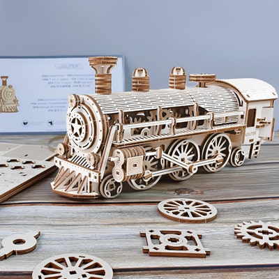 Puzzle 3d train vapeur