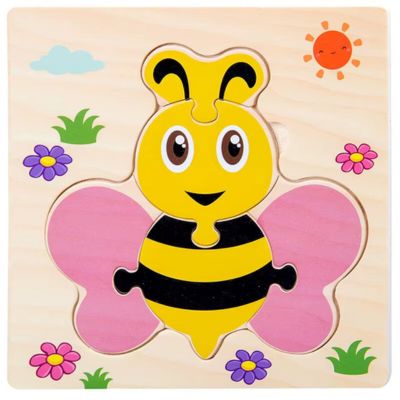 Puzzle bois abeille