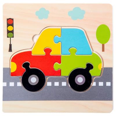 Puzzle bois auto