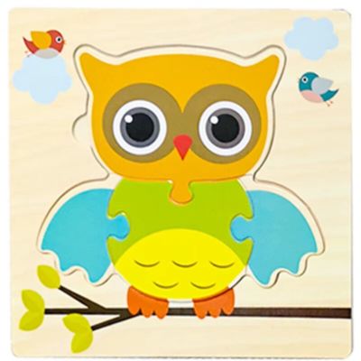 Puzzle bois hibou