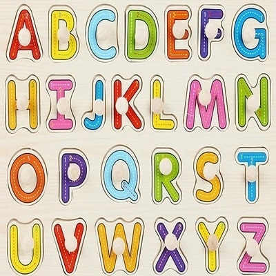 Puzzle bois lettre