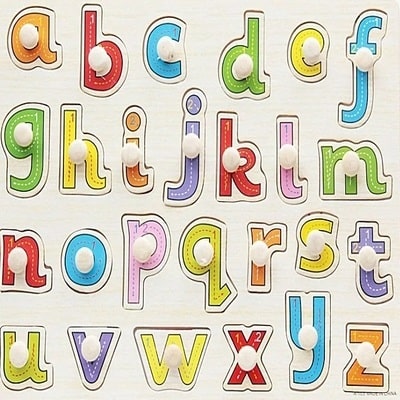 Puzzle bois lettres