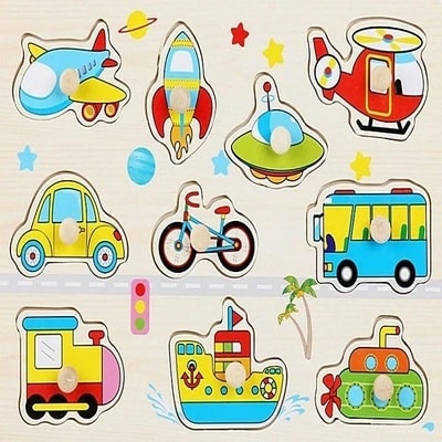 Puzzle bois mobilité