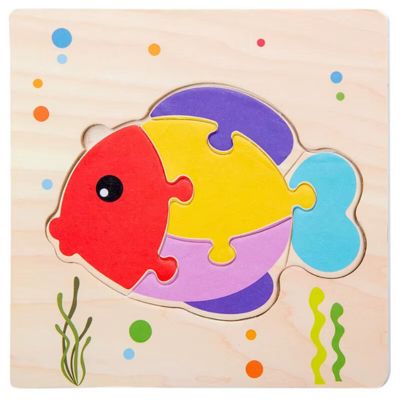 Puzzle bois poisson