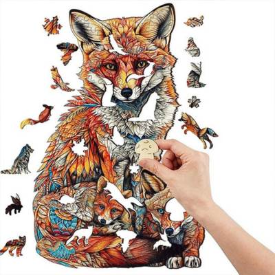 Puzzle bois renard