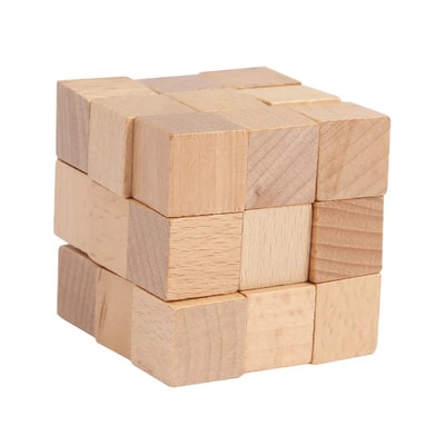 Puzzle cube bois