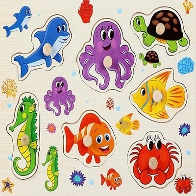 Puzzle en bois marin