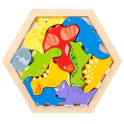 Puzzle bois dinosaur