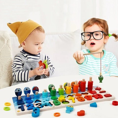 puzzle-en-bois-​montessori-pêche-magnetique