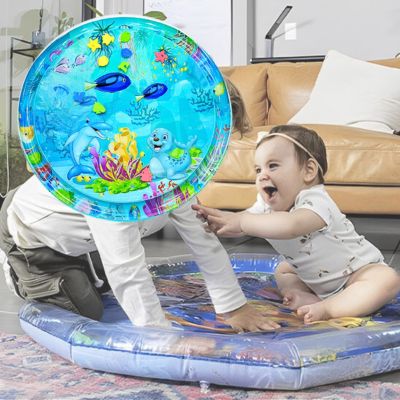 Tapis d eau bebe bleu