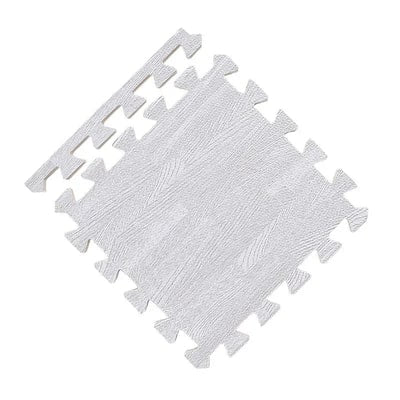 Tapis puzzle blanc