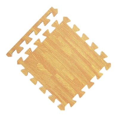 Tapis puzzle bois franc